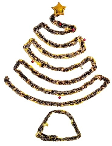 Decoración de Pared de árbol de Navidad, árbol de Navidad Plano