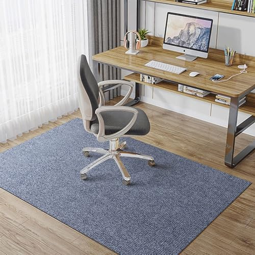 Tappetino protettivo antiscivolo per sedie da ufficio, tappeto da gioco, per pavimenti duri, sedia da scrivania, base per laminato, parquet e nebbia, grigio, 140 x 200 cm