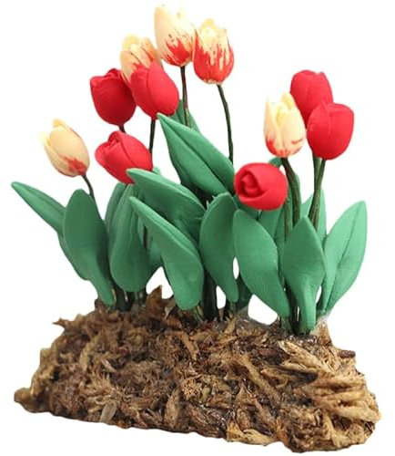 ERINGOGO Fleurs Artificielles Miniatures pour Maison De Poupée Meubles D'Intérieur Fleurs Et Plantes Miniatures Petite Plante Artificielle Tapis