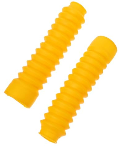 Soufflets Fourche Caoutchouc de Jaune Moto pour Dirt Bike | Protection Anti-chocs, Couvre-fourche, Lot de 2 Pièces, Usage Dirt Bike, Finition Stylée