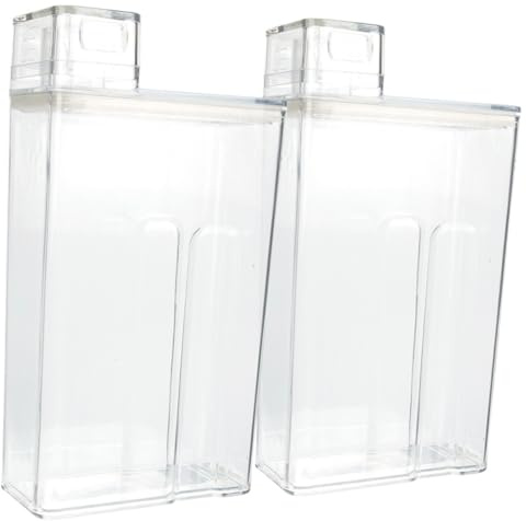 TOYANDONA 2 Stück Transparente Pet Waschmittelbehälter mit Großer Kapazität Wiederbefüllbare Eimer für Flüssiges Waschmittel Praktischer Organizer im Haushalt