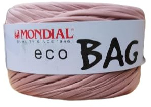 Mondial Eco Bag | Cinta de Piel Sintética | Ovillo de Color Rosa Cód. 597 | 100% Microfibra PL | Ideal para la Realización de Bolsos, Accesorios, Bajoplatos, Cestas, Bisutería | 300 Gramos 135 Metros