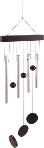 Esschert Design Windspiel gerade, silber, 20x3.5x58 cm, WV15