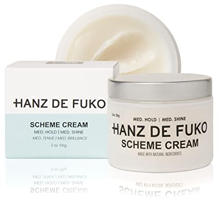HANZ DE FUKO Scheme Cream | Premium Hassle-Free Stylng Cream | Use on Wet or Dry Hair for Natural Shine Finish | All Hair Types | 56g