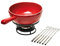 Emile Henry Cheese Fondue Set, Grand Cru/Burgundy