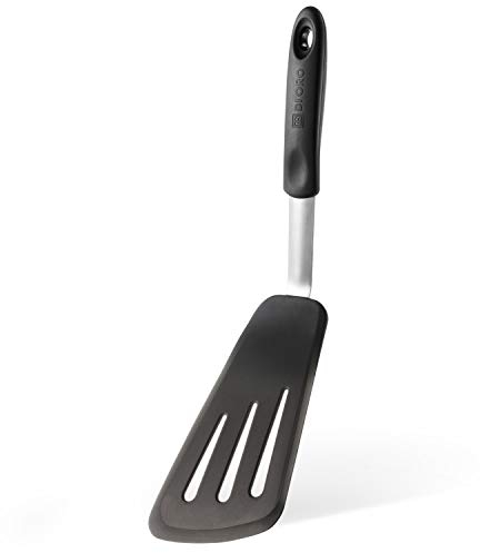 DI ORO® - Chef Series - Premium Flexible Silicone Spatula - 315 ºC Heat-Resistant - Professional Silicone Turner and Fish Slice