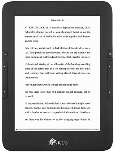 ICARUS lettore e-book Illumina HD E653BK 6  E-INK e-reader con luce frontale, ANDROID 4.2 e WIFI