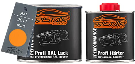TRISTARcolor RAL 2011 Tieforange matt Lack Dose + Härter 0,75 L