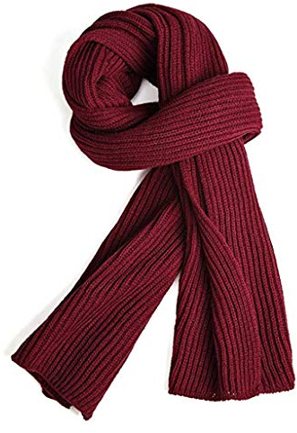 VICSPORT Schal Herren Winterschal Strickschal Unisex Warmer Pure Farbe Schals