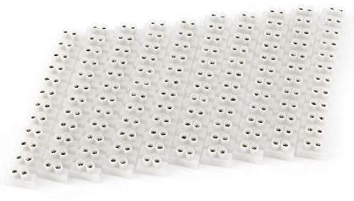 Morsettiera, 10Pcs 360V 10A Vite a doppia fila 12 posizioni Terminali a vite Morsettiera barriera elettrica Morsettiera, Connettore terminale filo elettrico isolato