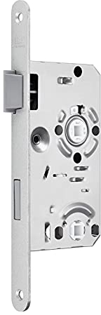 SOTECH Serratura per Porta BKS Serratura per WC Classe 1 Entrata 55 mm Frontale 20 mm DIN a Sinistra Distanza 78 mm Serratura per bagno Serratura da infilare per Porte da Bagno