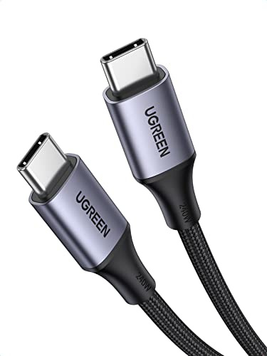 UGREEN Câble USB C vers USB C PD 3.1 240W 5A 48V 180W 140 W Charge Ultra Rapide Nylon Tressé Compatible avec MacBook iPad Ordinateur Portable de Jeu Série iPhone 17 Pro Max Air (2M)