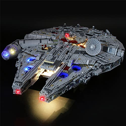 GEAMENT LED Licht-Set Kompatibel mit Lego Millennium Falcon Ultimate - Beleuchtungsset für Star Wars 75192 Baumodell (Modell-Set Nicht enthalten)