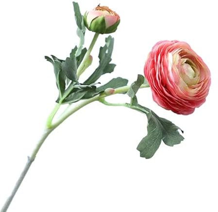 Seiden-Butterblume mit Stielen, künstliche Ranunkeln, künstlicher Blumenstrauß, Blumenarrangement, Heimtischdekoration, realistische Blüte-C,CN