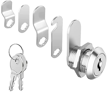Zoerbufan Blocco Cassetta Postale, 16 mm Serratura con 5 Lamelle, Serratura a Leva per Armadio