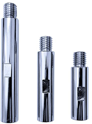 Lot de 3 tiges d'extension M16 5/8-11 - Outil de polissage - Outil de beauté - Filetage - Pour meuleuse d'angle - 80 mm, 100 mm, 140 mm