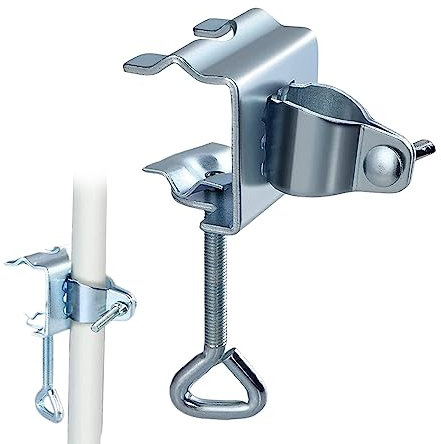Jorzer Deck Umbrella Mount Clamp Clip On Parasol Portable Parasol Clip Heavy Duty Table Clamp For Garden Umbrellas Fixer Bracket For Railings, Patios, Tables And Chairs Outdoor