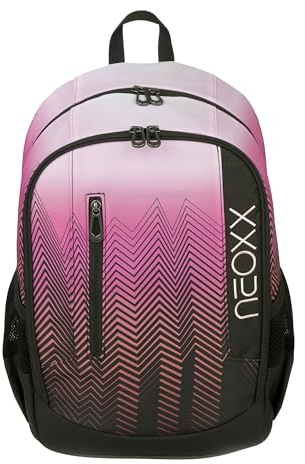 neoxx Rucksack FLOW Sweet like sunset - Rucksack für die Schule und Freizeit mit 2 Fächern – Volumen ca. 20 Liter