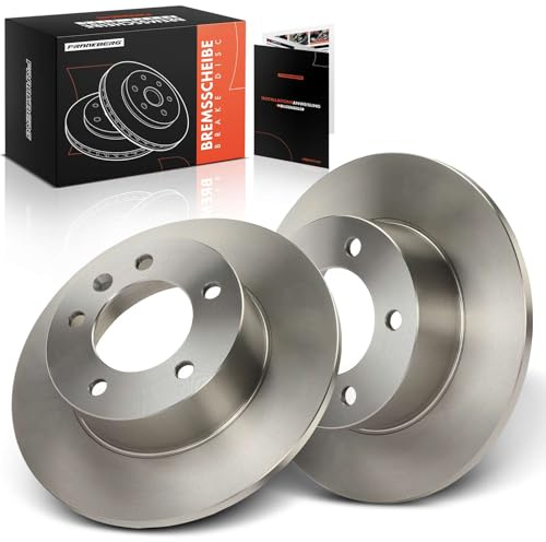 Frankberg 2 discos de freno para eje trasero Replace# 4320600Q0A | compatible con NV400 Bus X62 X62B 2.3L 2011-2023 Movano B Bus 2.3L 2010-2023 Master III Kasten FV 2.3L 2010-2023
