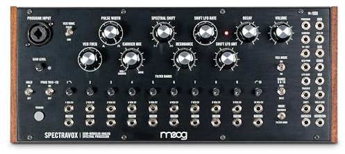 MOOG Spectravox semimodularer Analog Spektral-Prozessor mit CV-Filterbank/Vocoder, spannungsgesteuertem Oszillator, Kopfhörerausgang & 3.5mm Patchbay