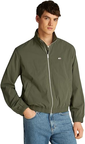 Tommy Jeans herr TJM ESSENTIAL JACKA EXT DM0DM20655 Windbreaker Jacka, Grön (Fatigue Green), XXL, Grön (trötthetsgrön), XXL