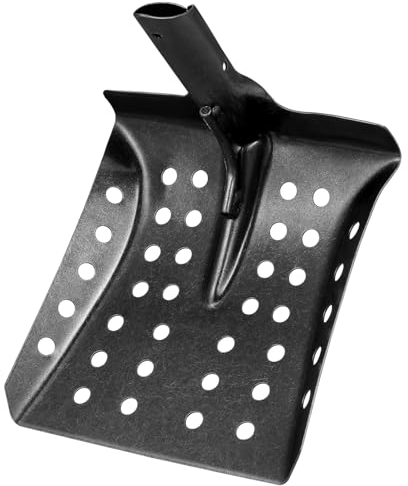 HANABASS Pala para Tamizar Lodo Metálica Diseño Ergonómico para Limpieza De Pozos y Drenaje Mantenimiento De Aguas Residuales