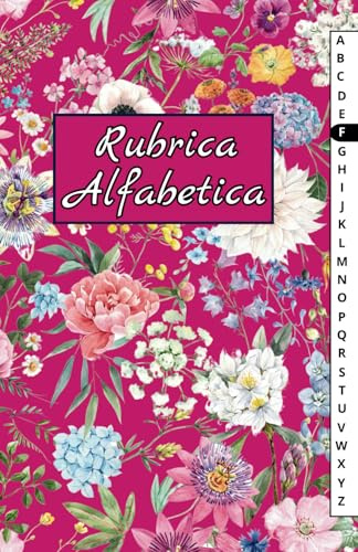 Rubrica Alfabetica A5: Quaderno a righe Tascabile Rubrica Telefonica Piccola