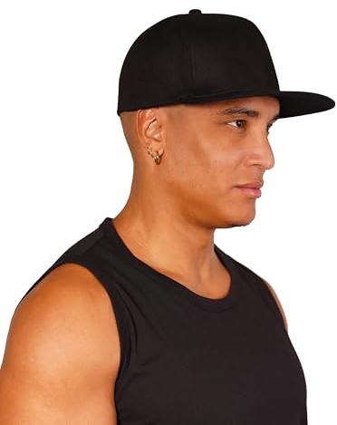 STARK SOUL Stylische Snapback-Cap für Herren und Damen „Urban Legend“, One Size: Kopfumfang 56-60 cm, Farbe: Schwarz
