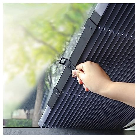 Frontscheibenabdeckung Auto Auto-Windschutzscheiben-Sonnenschutz Fenster-Sonnenschutz Sommer-UV-blockierender Sichtschutz Autoscheibenabdeckung(45cm)