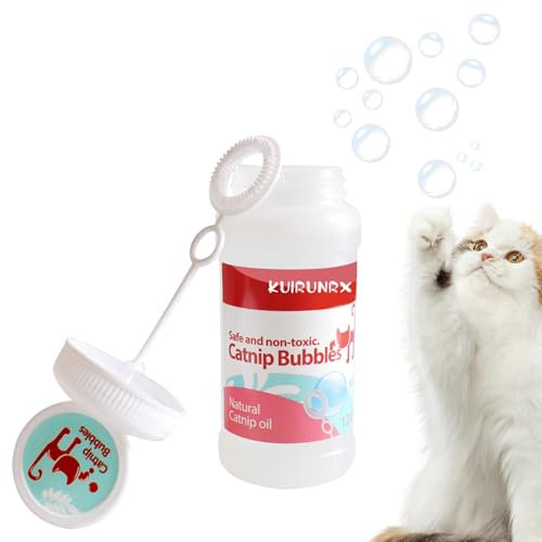 KUIRUNRX® Jouet en Peluche Catnip, pour Chats, avec de l'herbe à Chat, Naturel, Adapté aux Animaux, Jouet parfumé pour Chat (120ml)