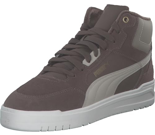 PUMA Unisex Shuffle Downtown MID WTR Sneaker, Flat Bronze-Desert DUST Gold, 38 EU, Flache Bronze Desert Dust PUMA Gold, 38 EU