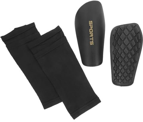 HONMEET 1satz Elastische Schienbeinschoner Mit Socken Atmungsaktive Fußball-schienbeinschoner Für Und Damen Wiederverwendbare Stoßdämpfende Schutzausrüstung Für Fußballspielbetrieb