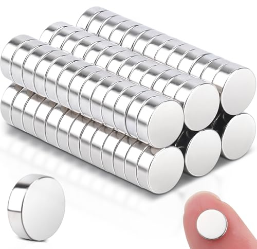 80pz Magneti al Neodimio 6x2mm Calamite Piccole Rotonde Calamite Frigorifero, Mini Calamita Rotondo Calamite Potenti, Magneti Neodimio per Frigo, Lavagne, Porte, Artigianato, Mappe