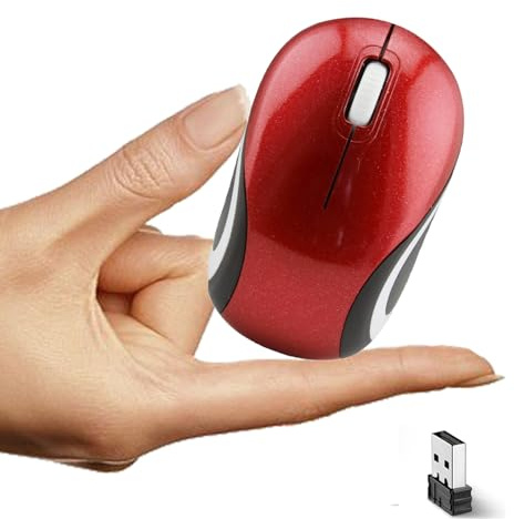 LIKE SHOW Mini Souris Sans Fil Portable pour Voyages D'affaires Petites Souris Silencieuses Ergonomiques 2.4G USB 1600DPI pour Enfants Petites Mains pour Windows/iOS/Android Ordinateur Portable/PC,Mac