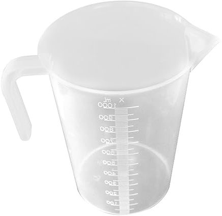 DECOMELODY Taza Medidora Gruesa Para Acuario Para Alimentación De Peces y Cambiador De Agua Uso Doméstico Pecera