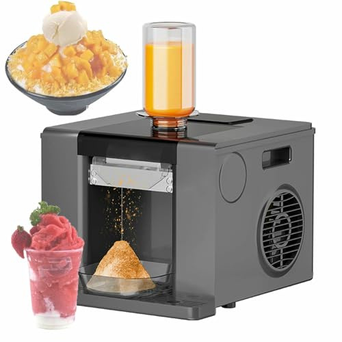 VYUJHNBG Máquina De Hielo Afeitada Automática, Enfriamiento por Aire De Alta Eficiencia, Función De Autolimpieza, Ideal para Uso Comercial En Restaurantes, Camiones De Alimentos Y Eventos