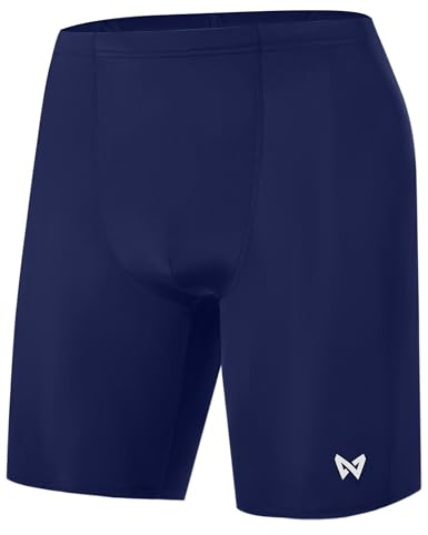 WISMBOX Men's Swim Jammers & Swimming Trunks, Quick Dry Fitted Swim Shorts with Drawstring for Training & Racing, UPF 50+