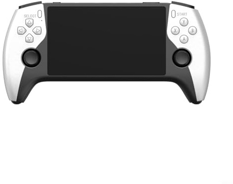Hoppipola Tragbare Retro-Spielekonsole mit 14 cm (5,5 Zoll) IPS-Bildschirm, SF3500 Handgerät, unterstützt 14+ Emulatoren und TV-Verbindung, 64 GB erweiterbarer Speicher, Weiß (sf3500, 64 g)