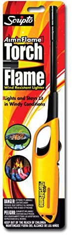 RV butano accendino, Vento Resistente, USA e getta, 1/pk, Nero/Rosso