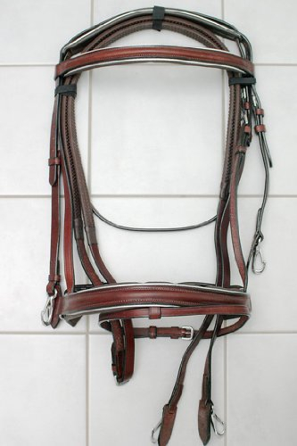 jw reitsport Trense schwedisches Reithalfter Warmblut braun
