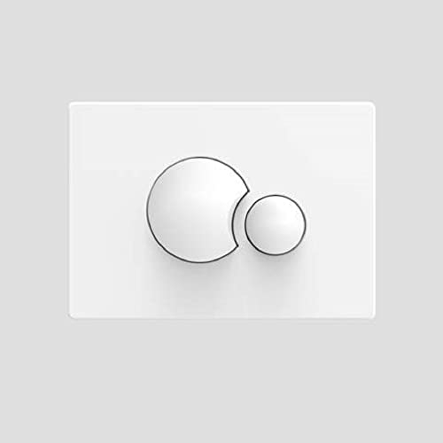 SANIT Betätigungsplatte S706 (Farbe weiß, für UP Spülkästen mit kleiner Revisionsöffnung, inkl. Tastenrahmen, Betätigungstastern, Einhängerahmen + Befestigungsbolzen) 16.706.01..0000