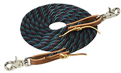Weaver Cuero Poli Roper riendas, Midnight Sky/Wildflower/Spruce Ridge