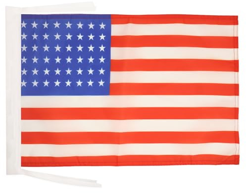 AZ FLAG Flagge USA 48 Sterne 45x30 cm Polyester 100D Kordeln | Für innen und außen Vereinigten Staaten von Amerika dekorative Flagge doppelte Nähte und verstärkte Kanten mit Schnüre