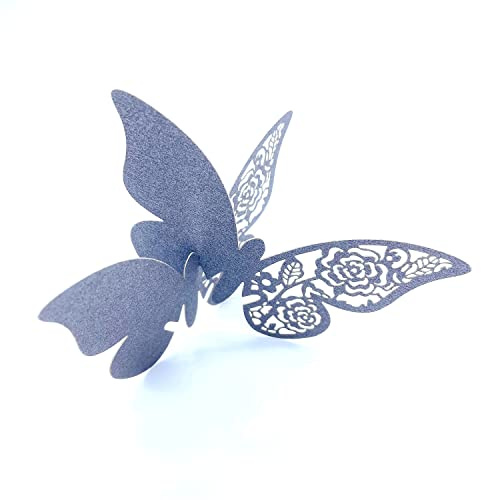 ElecMotive - 50 pezzi - Farfalle segnaposto, per decorazione tavolo, per un matrimonio, per feste, per la casa, eccetera