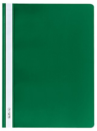 10 Herlitz Schnellhefter / DIN A4 / PP / extra stabil / Farbe: grün