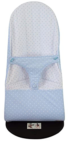 Funda para Hamaca BabyBjörn Balance Soft Reversible (Sustituye tapicería original) Estrellas azul