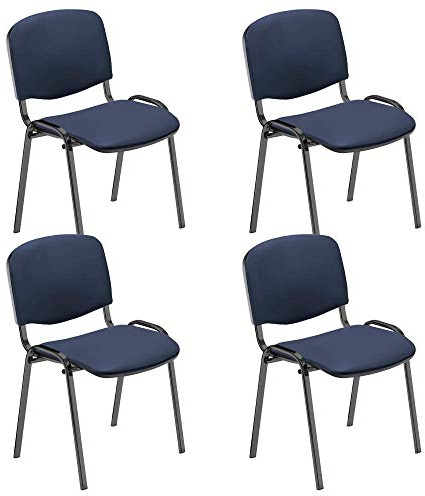 NOWY STYL WCI01-R65Z-BBBV96-000228 - ISO 4L-BL V53 Besucherstuhl Iso Leder BU/SZ