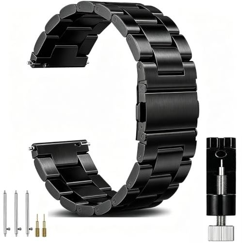 OTOPO Metallarmband Kompatibel Mit Galaxy Watch 3 45mm/46mm 2018/Gear S3, 22mm Edelstahl Uhrenarmband für Amazfit GTR 47mm/Huawei GT2 Pro/GT2e/3/3 Pro/4/4 Pro, Für Frauen Und Männer