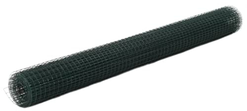 Grillage acier avec revêtement en PVC 10x1,5 m vert