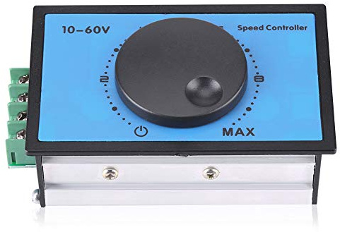 PWM Motordrehzahlregler, DC 10-60V 20A Regler Motortreiber Regler Stufenlose Variable Drehschalter 12V 24V 36V 48V